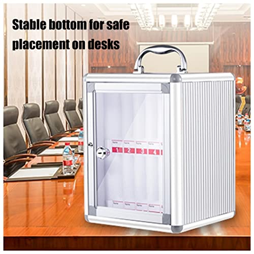 DFEDHF 48 Slots Mobile Phone Storage Cabinet, Lockable Wall Mounted Phone Safe Deposit Box, with Handle, Number & EVA Inner, for School, Factory, Examination0 (Onecolor-12)