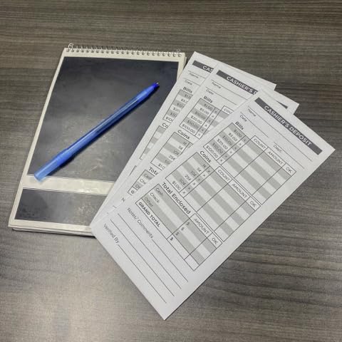 Cashier's Deposit Envelopes | Cash Drop Envelopes | #10 | 4 1/8" x 9 1/2" | Holds Check, Cash, Bills (500)