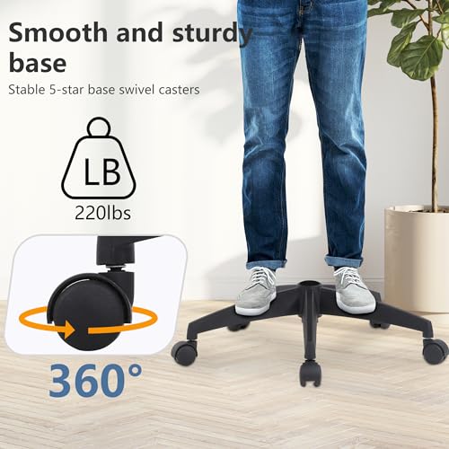 PayLessHere | Ergonomic Drafting Chair | Black | 220lbs Capacity