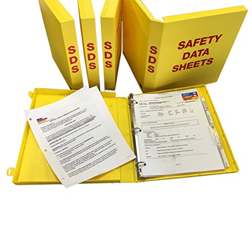 UniKeep SDS Binder with Metal Rings - Binder is a Fully Enclosed Case to Store SDS Sheets - 1.5'' Spine. Includes 20 Page Protectors