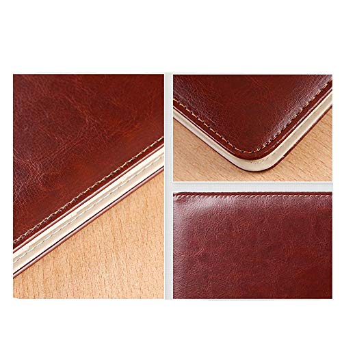 NIKAIDD Conference Folder File Storage Box Business Card Holder A4 Size Clipboard Executive Business Meeting Folder Briefcase Box 4 Colors Business Document Bag (Brown 32.5x24.5cm)