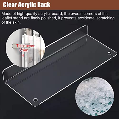 Display Rack Organizer Rack Clear Wall File Holder Organizer Hanging Magazine Rack, 1 2 3 Pack Acrylic Brochures Holder Journals Documents Display Stand, Exhibition Hall/ Nursery/ School ( Color : 2 P