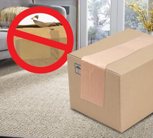 Mytee Products 16 Rolls 2.75"x450' Water Activated Tape - Reinforced Gummed Tape for Package - Strong Adhesive & Holding Power Kraft Paper Tape - Brown Packing Tape for Sealing Box (7200 feet Total)