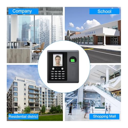 Biometric Time Clock Attendance Machine for Employees Support 3000pcs Fingerprint/1000pcs Password/1000pcs ID Card/500pcs with Multi-Language