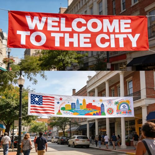 MROKO Custom Waterproof Banner Backdrop with logo text For Birthday,Wedding,Business Events,Kindergarten,Team Building (4' X 5' (ft))