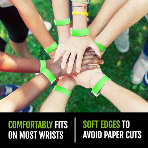 1,500 WristCo Tyvek Wristbands Weekend Variety Pack