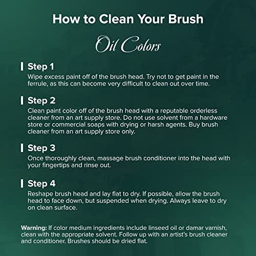 Silver Brush Limited Grand Prix Bright Oil Brush, Size 12, Long Handle