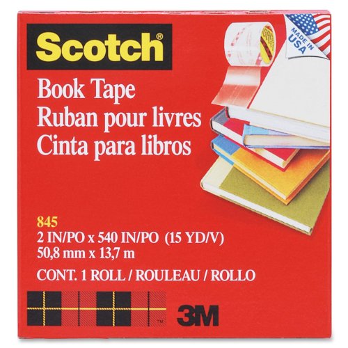 6 Pack 3M COMPANY BOOK TAPE 2 X 15 YDS