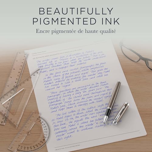 Parker Rollerball Pen Refills | Medium Point | Black QUINK Ink | 12 Count