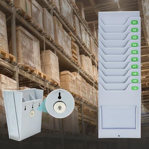 Katzowen Expand Out Timecard Rack with Screw for 5in Width Card