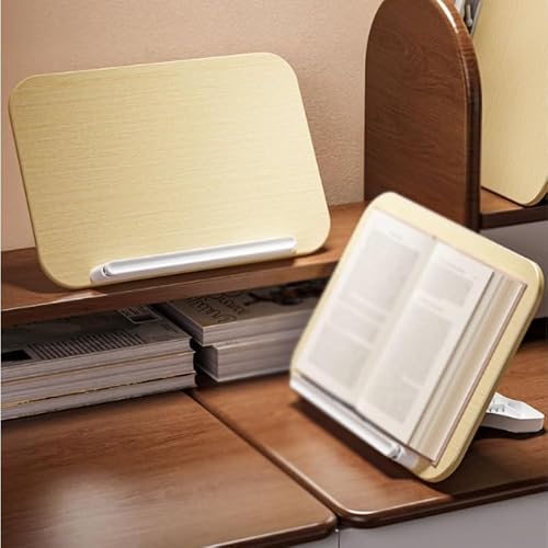 ICWRQLG Adjustable Book Stand Log Reading Rack ABS Holder