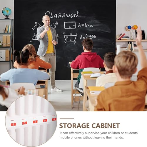 YXCUSAM Cell Phone Storage Cabinet, Wall Mounted Cell Phone Bulk Organizer, Pocket Chart Storage Cabinet for Schools, Businesses (24)