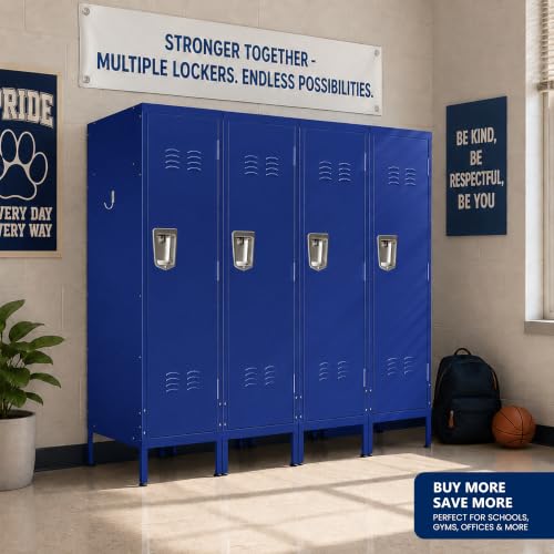 AQY Metal Storage Locker, Lockable Steel Locker Cabinet School Locker
