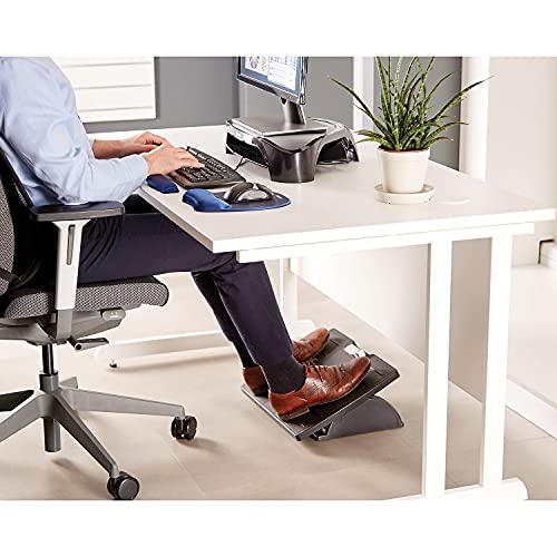 Fellowes Office Suites Metal Adjustable Foot Rest, Black