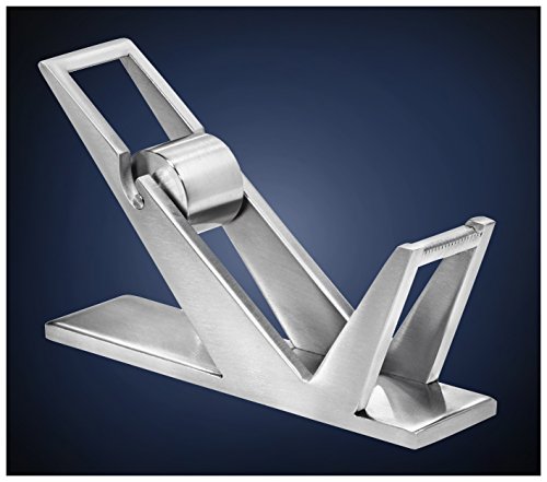 ArtsOnDesk Patented Modern Art Tape Dispenser St202 Stainless Steel Silver Color High-end Desk Accessory Office Organizer Adhesive Transparent Cutter Holder Christmas Fathers Valentines Day Gift.