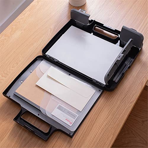 Clipboard Folder Portable A4 Files Document Clipboard Storage Case Organizer with Calculator Home