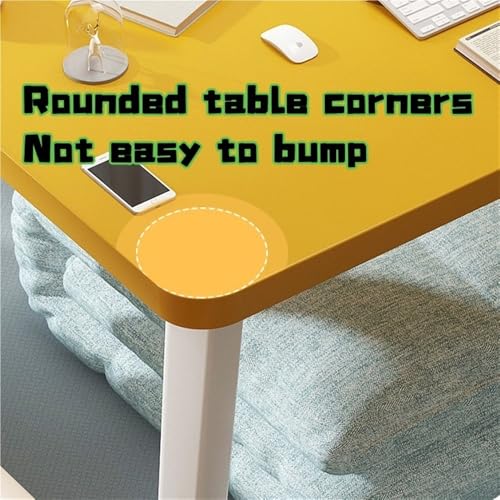 BSNRSNMFA Low Table, Lap Bed Desk, Lap Desks with Foldable Portable, Laptop Stand with Metal Legs, Versatile Short Table for Bedroom, Living Room, Balcony(Black)