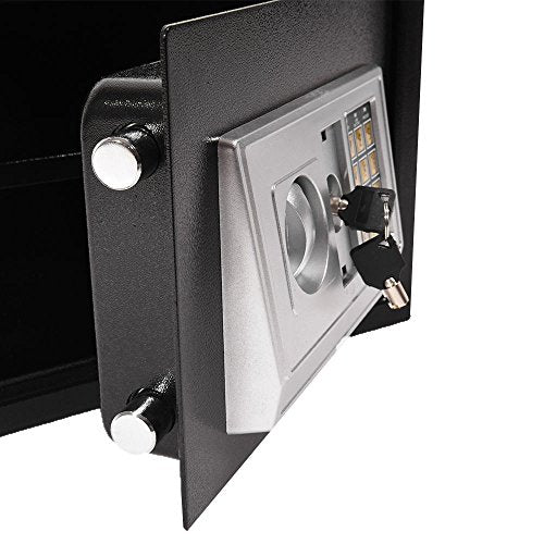 ntumLeap Safe Digital Electronic Safe Box for Home Office Hotel Security Solid Steel with Keypad Lock/Gray/8.5L Safe,Black-8.5L