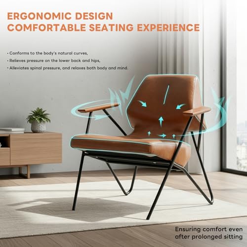 XHDZSM Round Wood & Iron Chairs for Office Coffee Combo/Conference, Reception, Kitchen Dining, Living Room – Couch, Waiting Entryway, Work Negotiation Dark Green Chair