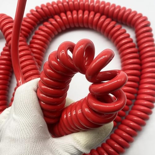 Coiled Curly Mains Flex Multicored Cable 15AWG 1.5mm2 Copper 0.5-10m