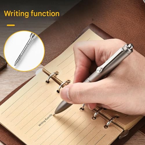WTWU Multifunctional Metal Pen with Clip Light Weight Writing Pen for Outdoor and Everyday Carry