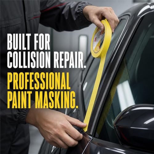 3M Automotive Refinish Masking Tape 388N 06654, 36 mm x 55 m, 6 Rolls