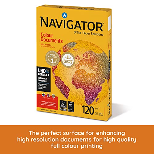 Navigator Colour Documents Paper Ultra Smooth 120gsm A4 White [250 Sheets]