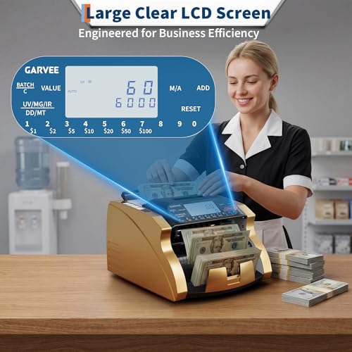 Money Counter Machine with Value Count, Bill Counter Counterfeit Detection