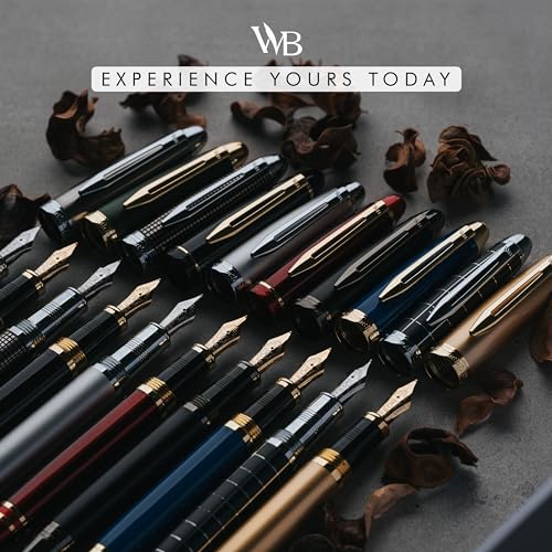 Wordsworth & Black Majesti Fountain Pen Set for Writing, Extra Fine Nib