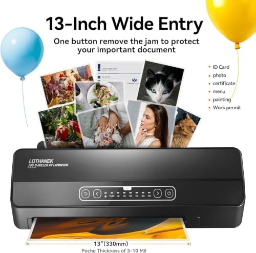 A3 6-Roller Heavy Duty Laminator Machine, 3-10 Mil Without Waiting