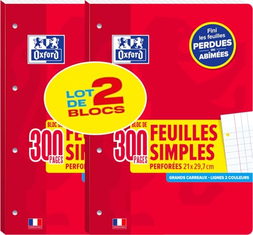 Oxford A4 300P Seyès Paper - A4 (Pack of 2)