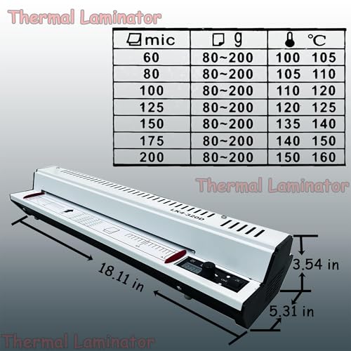 INTSUPERMAI A3 Thermal Laminator, 4 Large Roller System, Infrared Radiant Heating, Laminating Widths up to 12.5 inches, for Teachers, classrooms, Offices, Posters, Business Cards