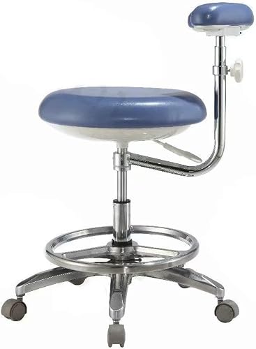 BONEW-Oral Office Stools Assistant's Stools Adjustable Mobile Chair PU Leather Black
