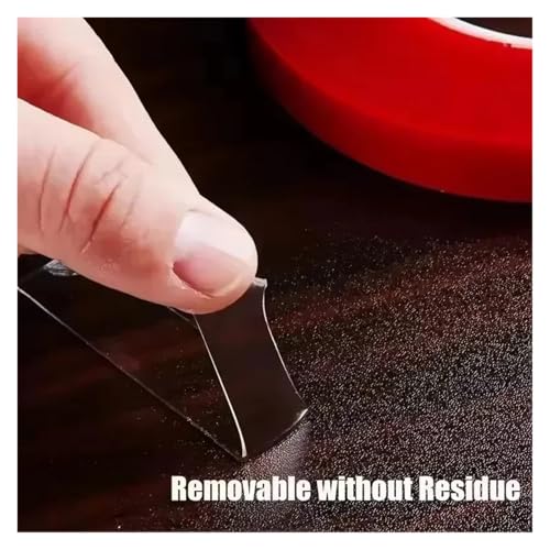 WANGXCQ Double Sided Tape Clear Heavy Duty Glue Removable No Traces Adhesive Mounting Tapes Home Car Stickers(18meters- (6rolls),15mm)