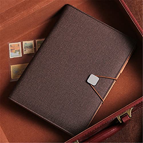 NSUQOA JSEIAJB Business High End Meeting Notebook Spiral 6-hole Diary Notepad Agenda Thickened Cute A5 Personal Gift(Style B)