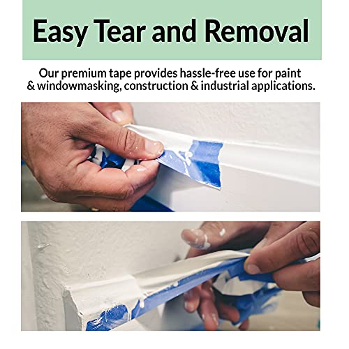 Reli. Blue Painters Tape 2 Inch Wide 26 Pack | Painting Masking Tape, Bulk