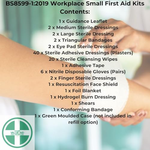 Value Aid Bs8599-1 Compliant Workplace First Aid Kit (Small)