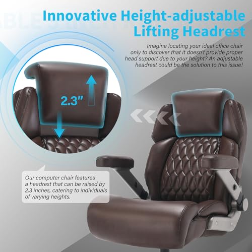 Big and Tall Office Chair 700lbs, Ergonomic High Back Computer Desk Chair