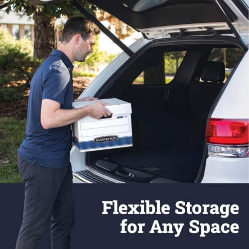Bankers Box 20-Pack Medium-Duty File Storage Boxes, Letter/Legal, FastFold