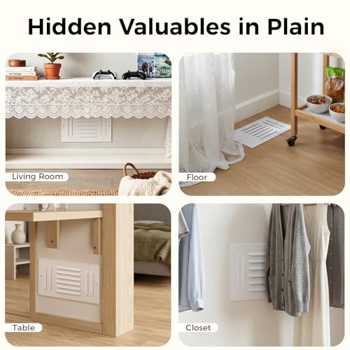 Hidden In Wall Safe with Vent Cover,Quick Access Electronic,2 Install Ways