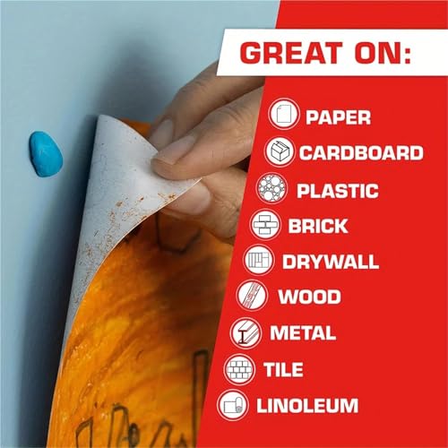 Adhesive Sticky Tack Putty 3pcs50/75g Reusable Adhesive Putty Sticky Tack Non-Toxic Removable Wall Safe Tack Putty Tabs Tack for Poster(3pcs 50g)