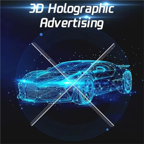 65CM 4 Blades Advertising Display Technology Holographic LED Fan Billboard 3D Hologram Pictures Video Projector(D-65 768LED)