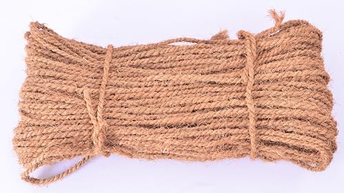 Hop Twine for Growing HOP and Other vineries Made from Coconut Fiber Hop Twine for Growing Hops & Vines – 100% Coconut Fiber, 20.5 ft Pre-Cut, 100 Strings per Bundle