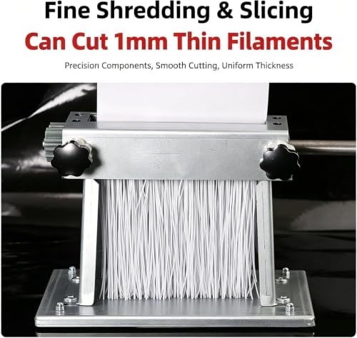 Hand Crank Leaf Shredder, Manual Tobacco Cutter with 2 Clamps, 1mm Width, Ideal for Home, Office, School Use, Efficient Leaf Shredding Machine