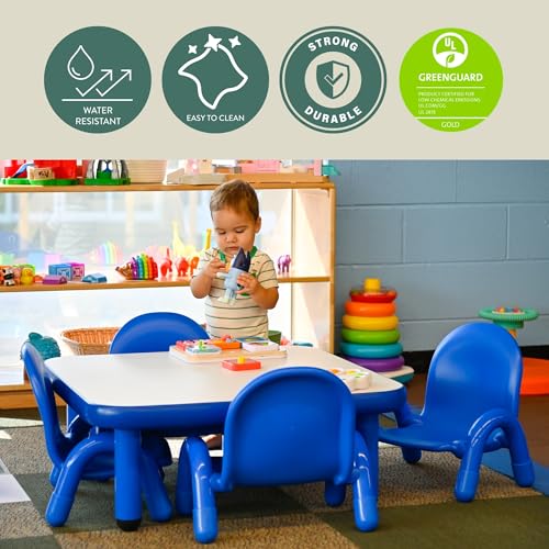 Children’s Factory Baseline 5" Child Chair, Royal Blue, 2 Pack, Stackable Ergonomic Seating Solution for Classrooms and Homeschools