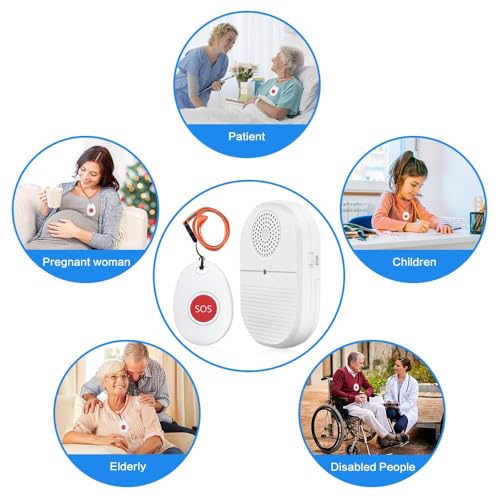 ChunHee Wireless Caregiver Pager Call Button Vibration Nurse Alert System