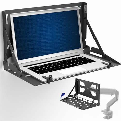 VIVO Black Flip Down 13 to 17 inch Laptop Tray Holder, Mount-FDLAP1
