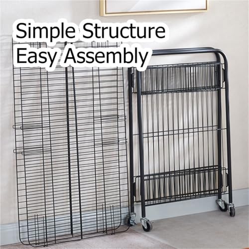 VyhPJg Foldable Metal Candy Display Cart with Wheels, Charcuterie Cart with Storage Shelf, Mobile Food Cart for Retail Stores, Supermarkets, Night Markets(Black,65cm-21.5in)