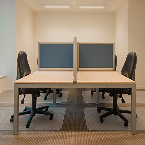 Kuyal Desk Chair Mat for Carpet, 30'' x 48'' Rectangle Transparent Mats