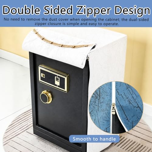 HPHDFS Modern Safe Dust Disguise 16 18 24 30 in, Custom Size Safe Lock Box Cover Protective with Pattern & Zipeers, Water Proof Cabinet Covers for Indoor Use(Style 2,20x20x24/50x50x60cm)